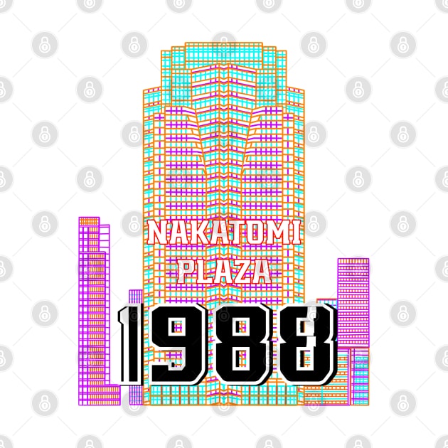 Nakatomi Plaza 80s by Lunaaart