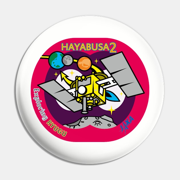 Hyabusa 2 Exploring Ryugu: The Arrival Logo Pin by Spacestuffplus