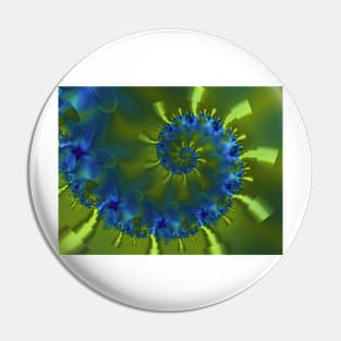 Delicate Blue Flowers Pin