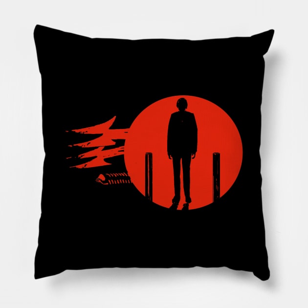 Red Sphere Pillow by EightiesBeast