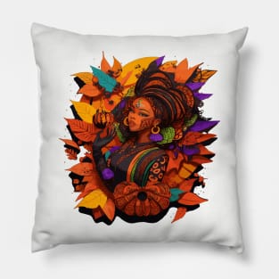 Afrocentric Halloween Pillow