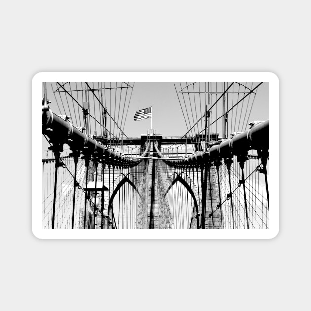 Brooklyn Bridge Magnet by goldstreet