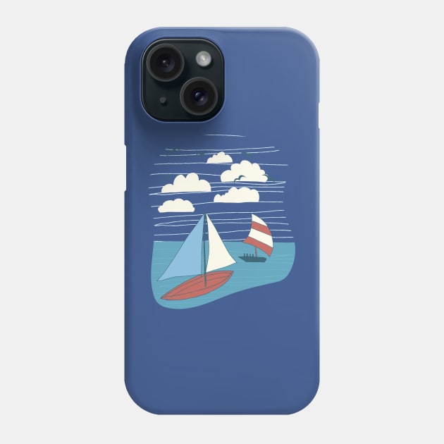 Sail Away! Phone Case by SWON Design