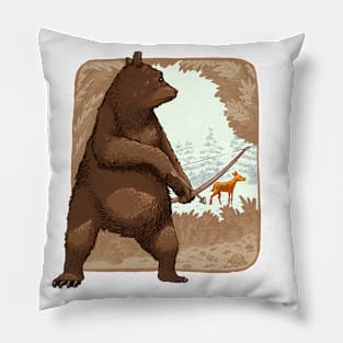 Bear, Hunter Pillow