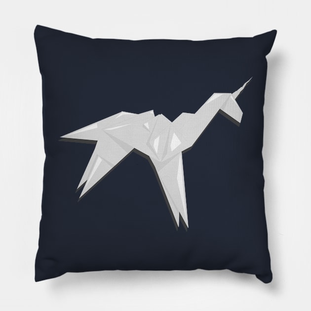 Blade Runner Origami Unicorn Pillow by Art-O-Rama