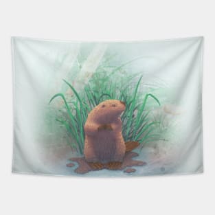 Bubbles the Beaver Tapestry