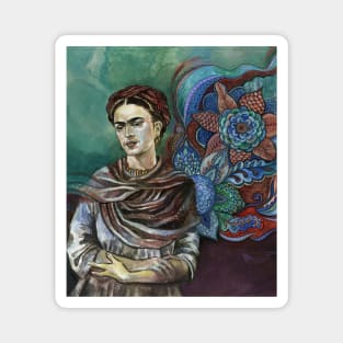 Frida Kahlo portrait - 5. Magnet