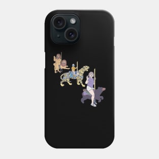 Lions Tigers and Bears - Oh My - Fantasy Merry Go Round Phone Case