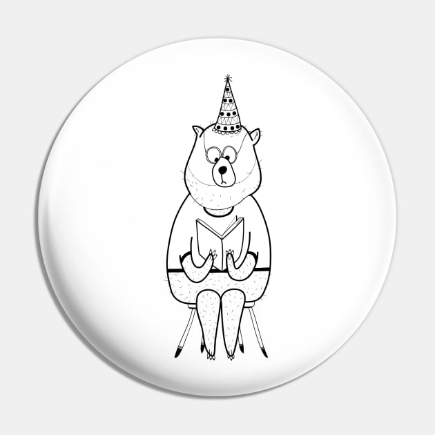 Bear Pin by coclodesign