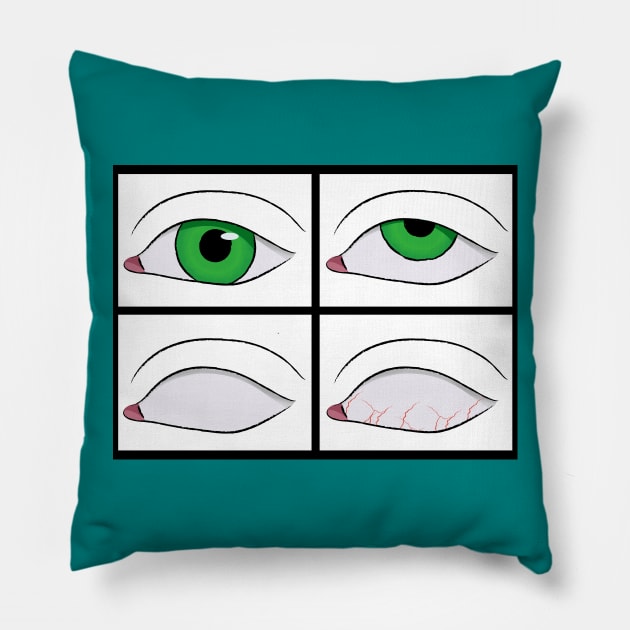 Eye Roll Extravaganza Pillow by Fun Funky Designs