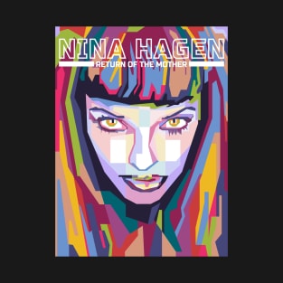 Abstract Nina Hagen in WPAP T-Shirt