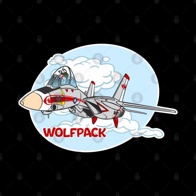 Tomcat Cartoon VF-1 Wolfpack by MBK