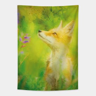 Enchanted Fox Tapestry