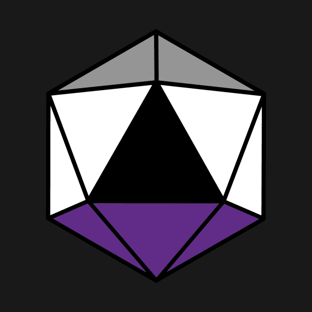 Pride DnD Ace D20 by bones