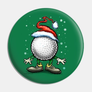 Golf Christmas Pin