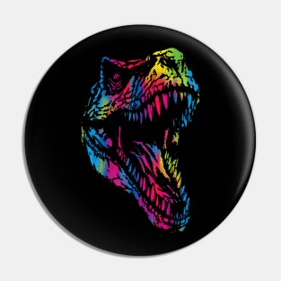 Vibrant T-Rex Pin