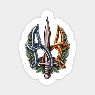 trident sword Magnet