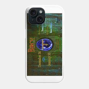 Zodi-Egg Birch with background v1 Phone Case