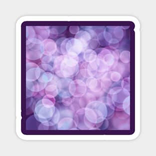 Layered bright pink and purple bubbles Magnet