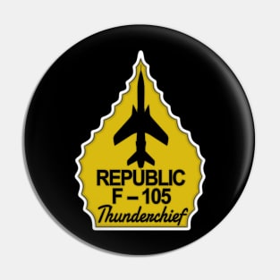 F-105 Thunderchief Arrowhead (Yellow) Pin