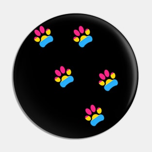 Pansexual Pride Paws Pin