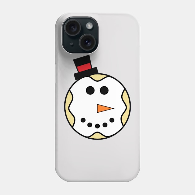 The Snowman Donut Phone Case by Bubba Creative