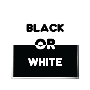 black or white T-Shirt