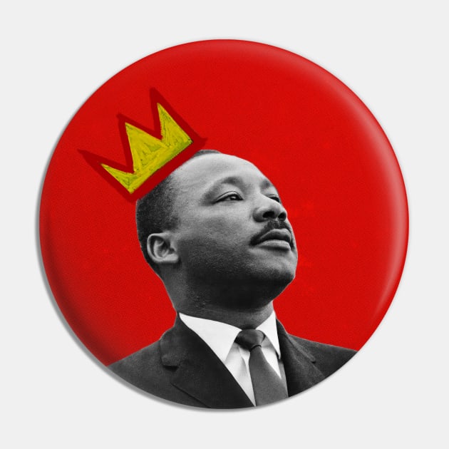 MLK - The KING Pin by Buff Geeks Art