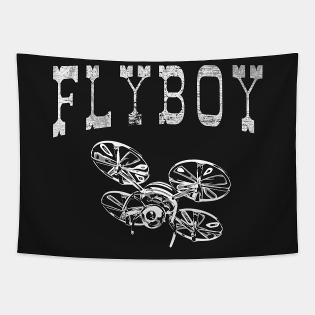 FLYBOY with DRONE Tapestry by Scarebaby