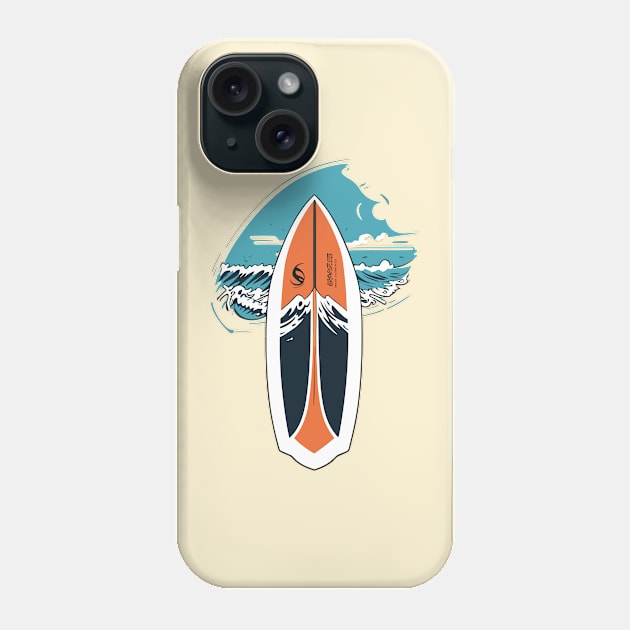 surfboard art, surfing surfer vibes, v26 Phone Case by H2Ovib3s