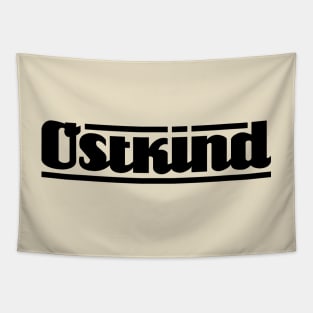 Ostkind lettering (black) Tapestry