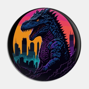 Godzilla in the city Pin