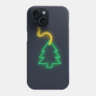 Neon green tree Phone Case