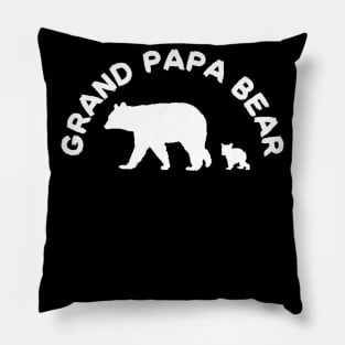 Grand Papa Bear with 1 One Cub Shirt Grandfather Gift Pillow