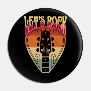 Let’s Rock – Guitar Pick and Neck Pin