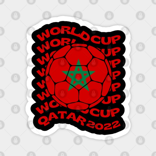 Morocco Football Magnet by footballomatic