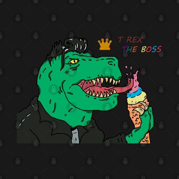 T rex eating ice cream by Ragna.cold