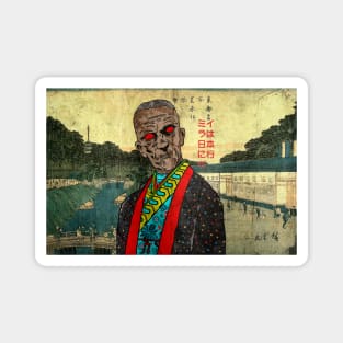 Imhotep priest goes to japan ukiyo-e Magnet