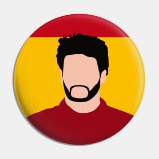 Carlos Sainz Face Art - Flag Edition Pin