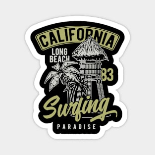 California surfing paradise Magnet