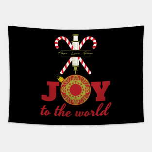 Joy to the world. Red. Tapestry