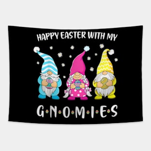 Happy Easter With My Gnomies Girls Kids Women Easter Tapestry