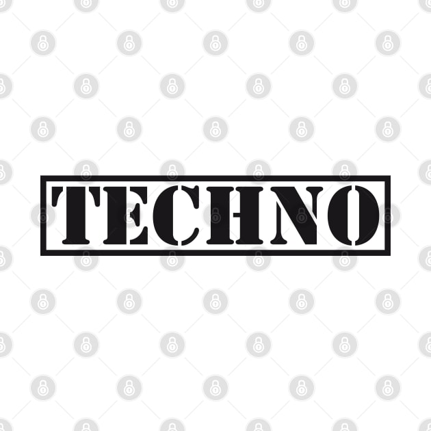 Techno #1 (BLK) by RickTurner