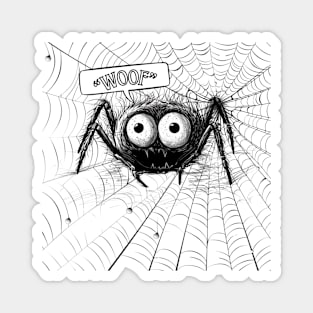 Cute Barking Woof Spider for Halloween Magnet