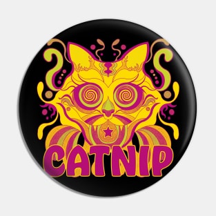 Psychedelic Catnip Pin