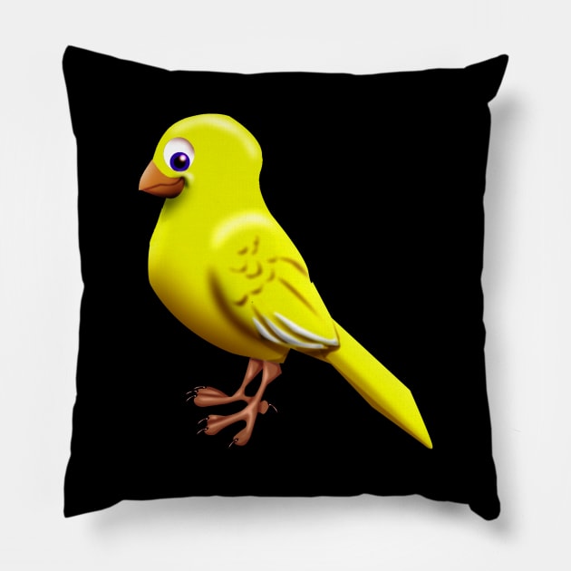 Canary Pillow by Wickedcartoons