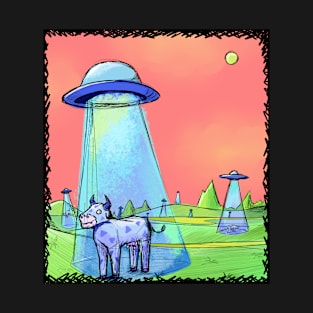 Ufo's stealing cows T-Shirt