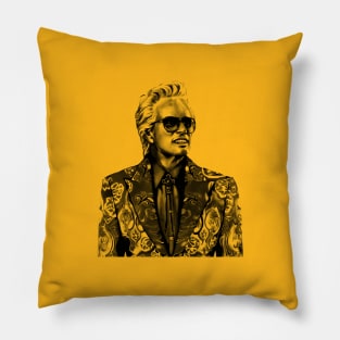 in black baby billy Pillow