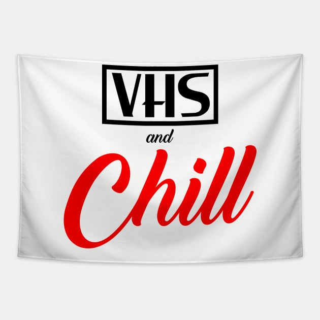 VHS and Chill Tapestry by old_school_designs