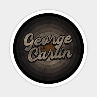 RETRO BLACK WHITE -George Carlin Magnet